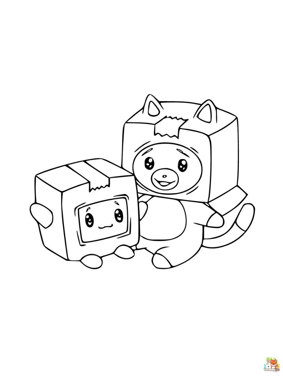 LankyBox coloring pages