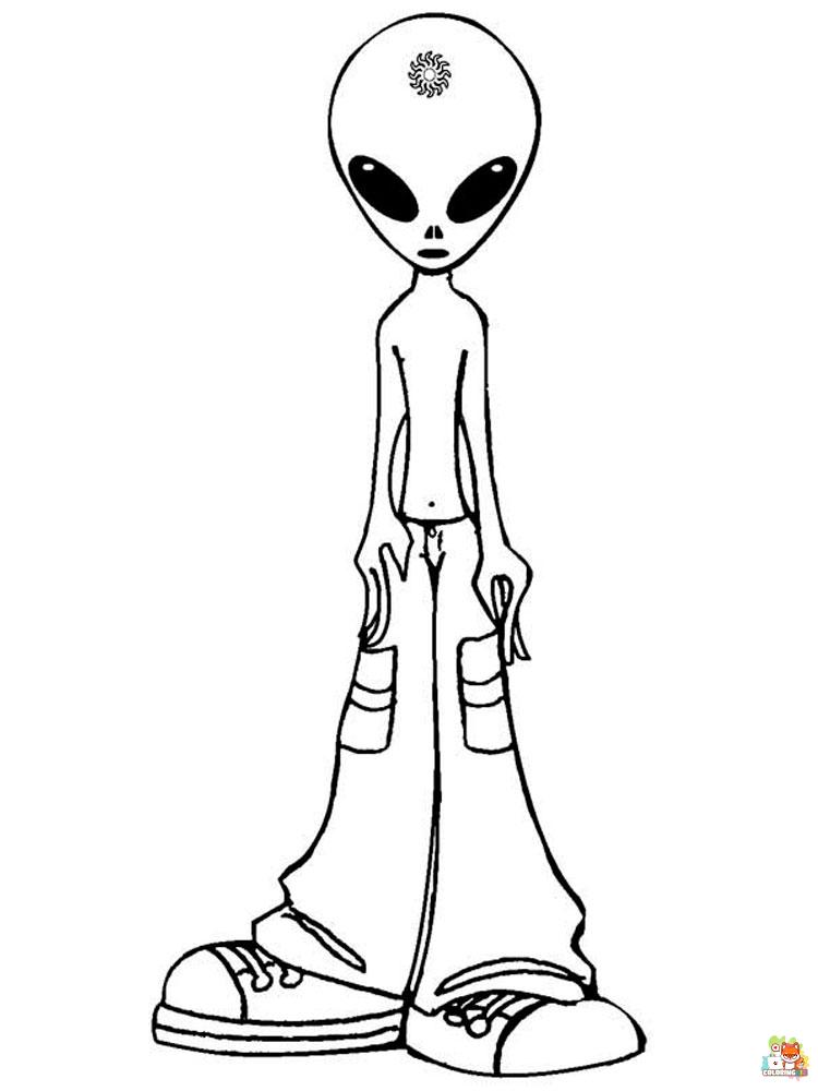 Aliens Coloring Pages 21