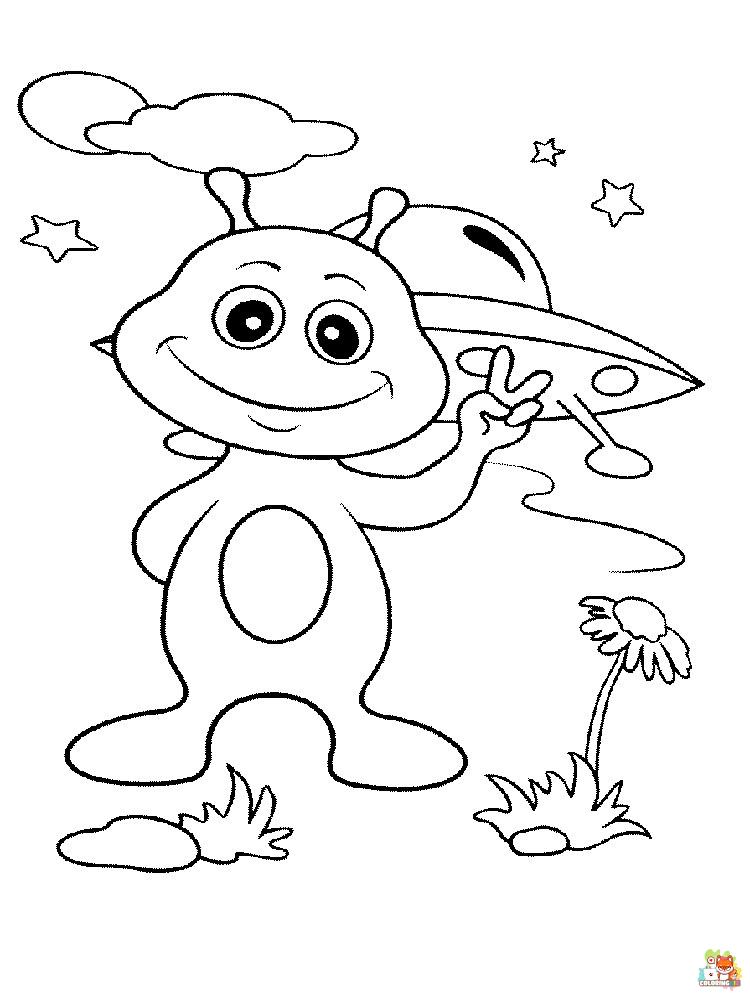 Aliens Coloring Pages 23
