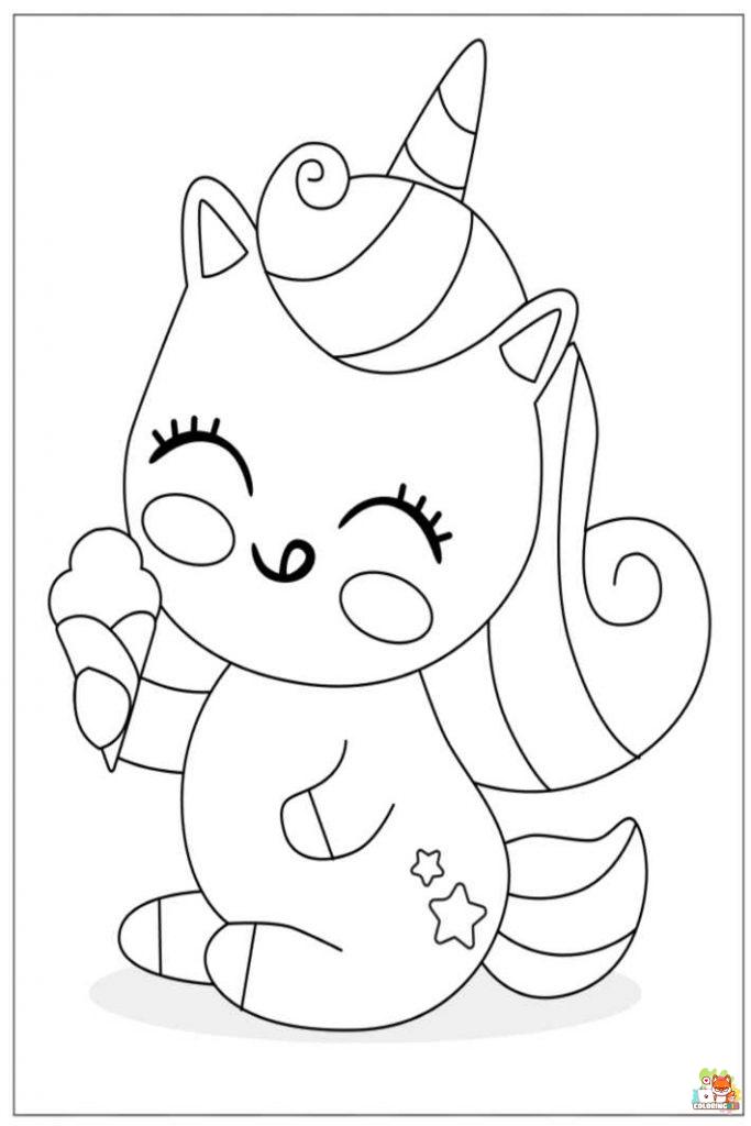 Baby Unicorn Coloring Pages 13