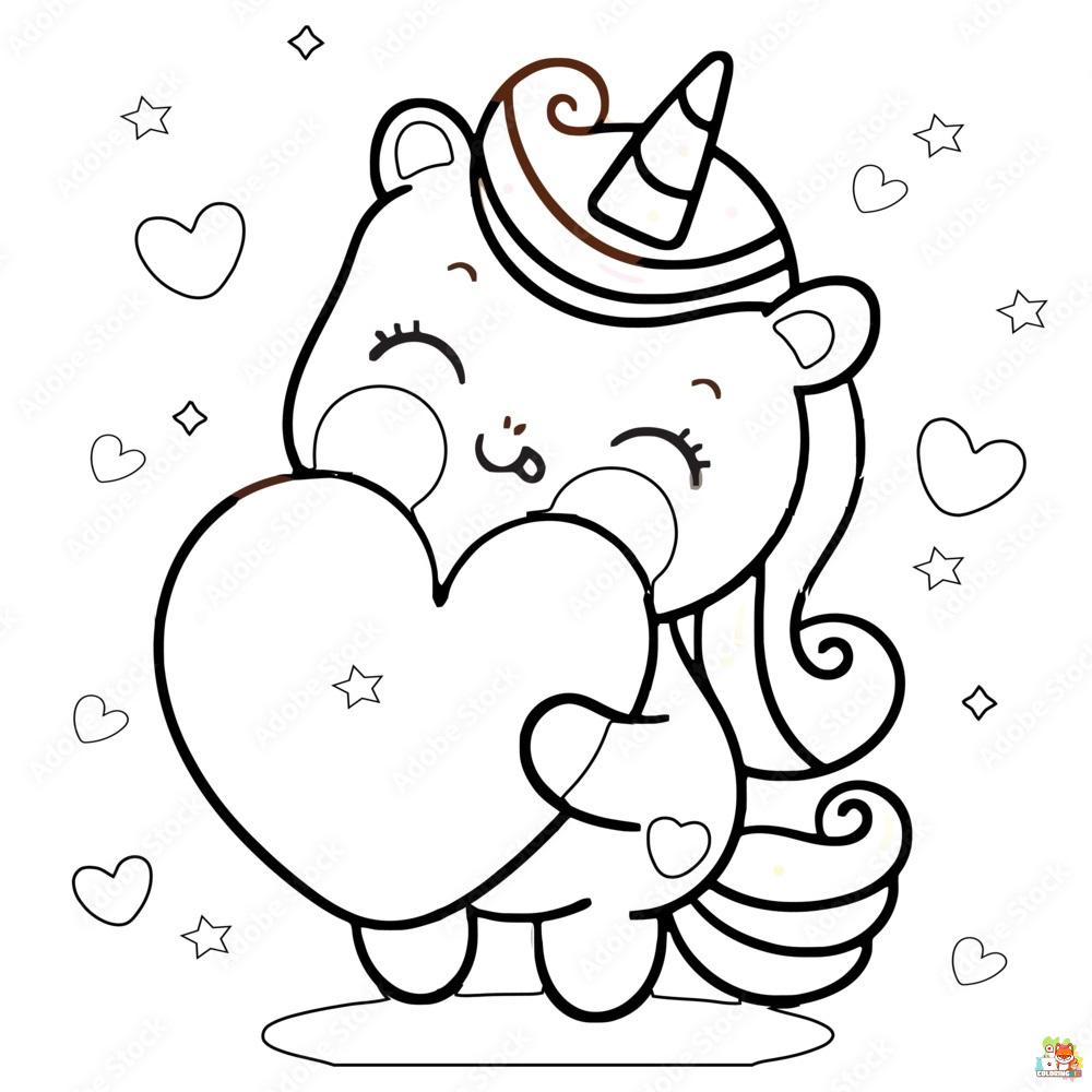 Baby Unicorn Coloring Pages 3