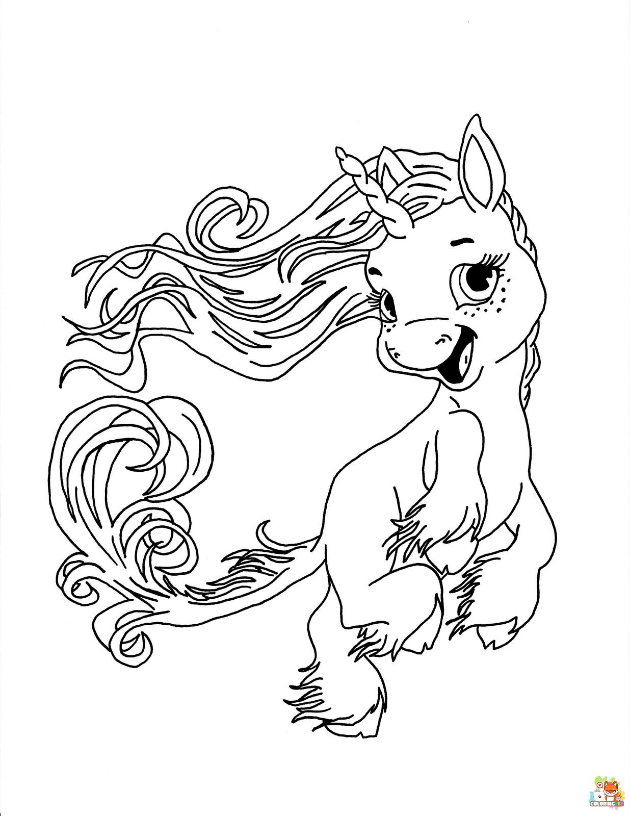 Baby Unicorn Coloring Pages 5