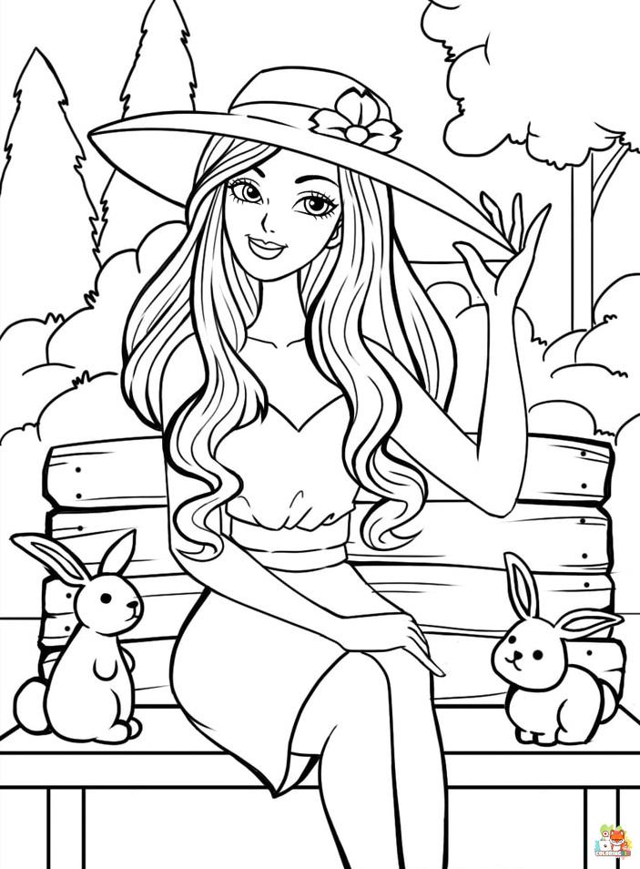 Barbie Coloring Pages 1