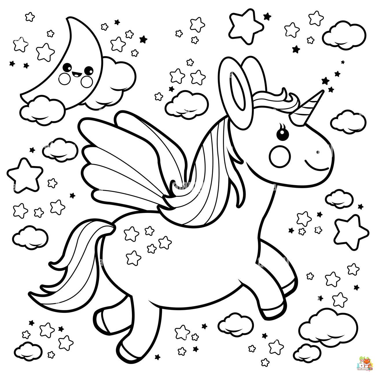 Bella Unicorn Coloring Pages 2