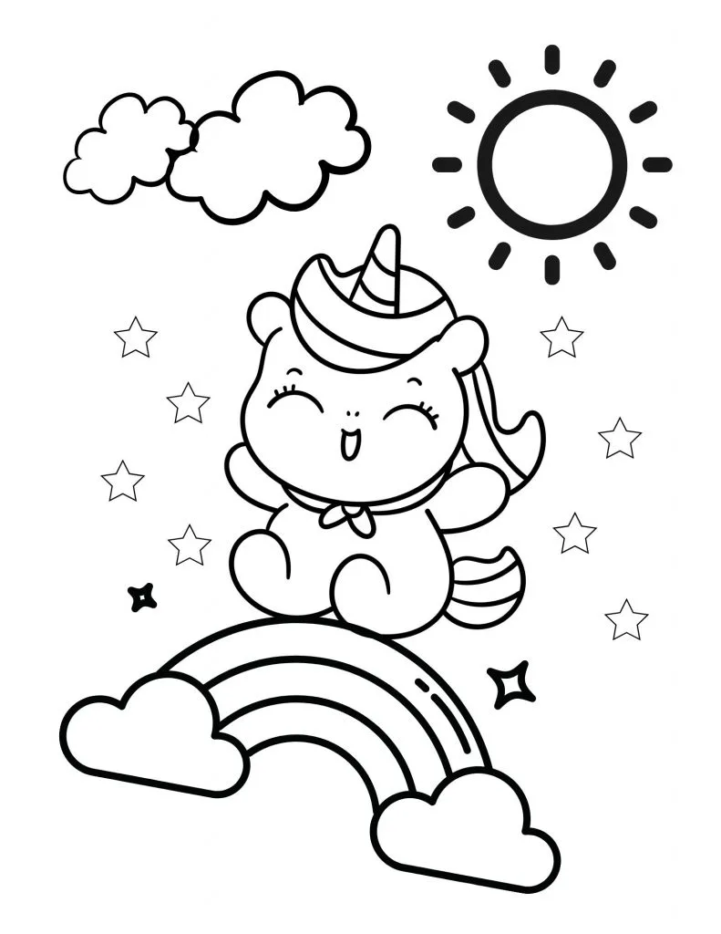 Bella Unicorn Coloring Pages 2