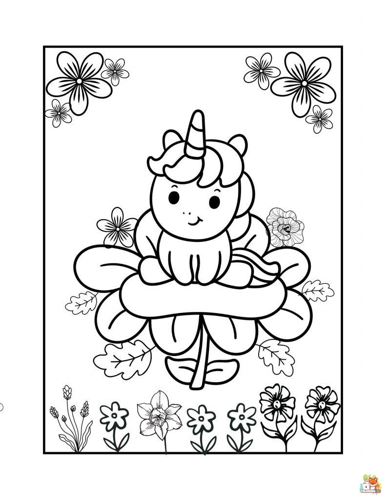 Bella Unicorn Coloring Pages 5