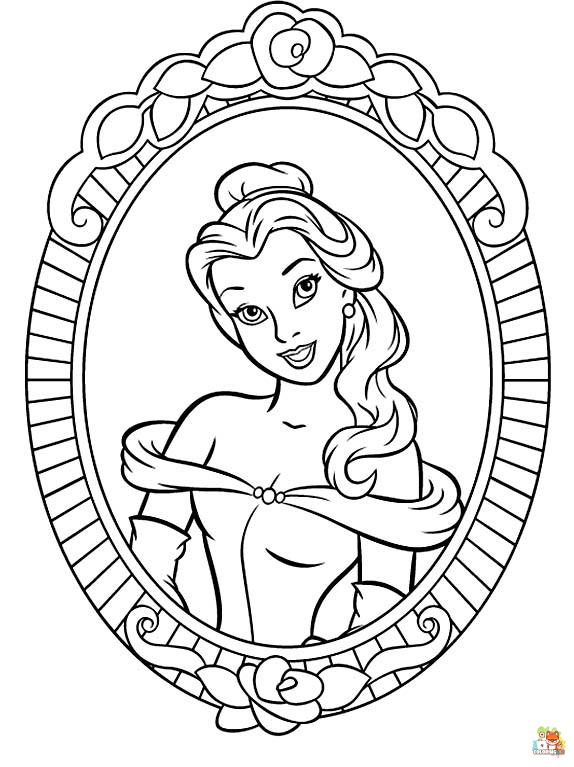 Belle Coloring Pages 3