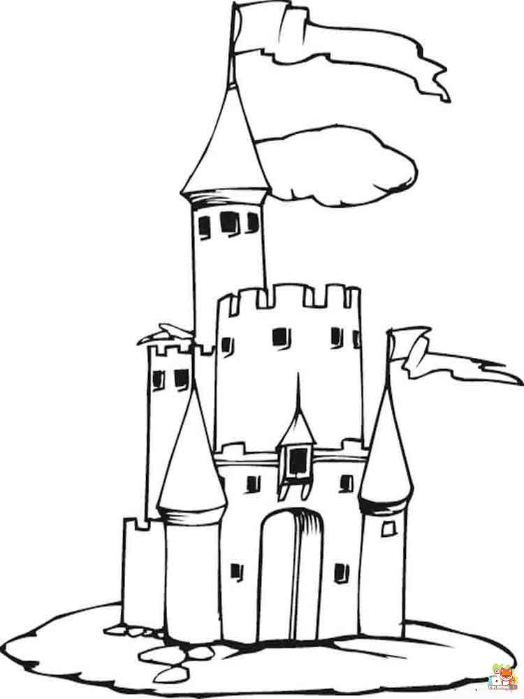 Castle Coloring Pages 2