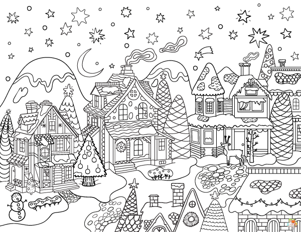 Christmas Coloring Pages 4