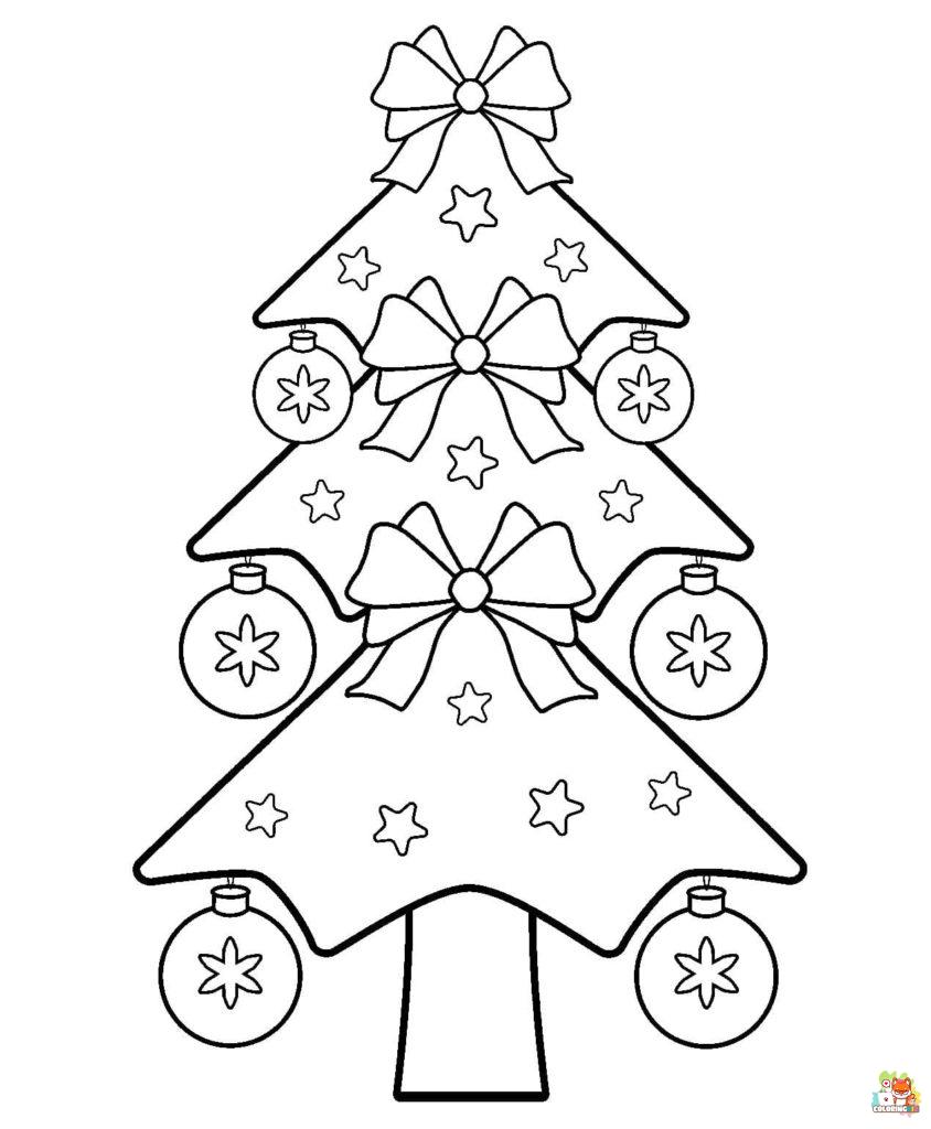 Christmas Tree Coloring Pages 1