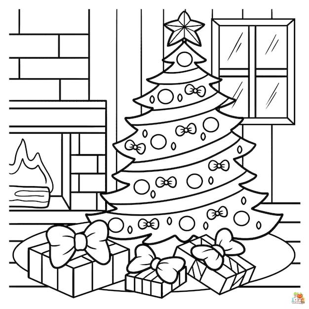 Christmas Tree Coloring Pages 11