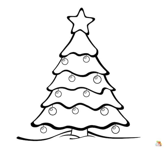 Christmas Tree Coloring Pages 12