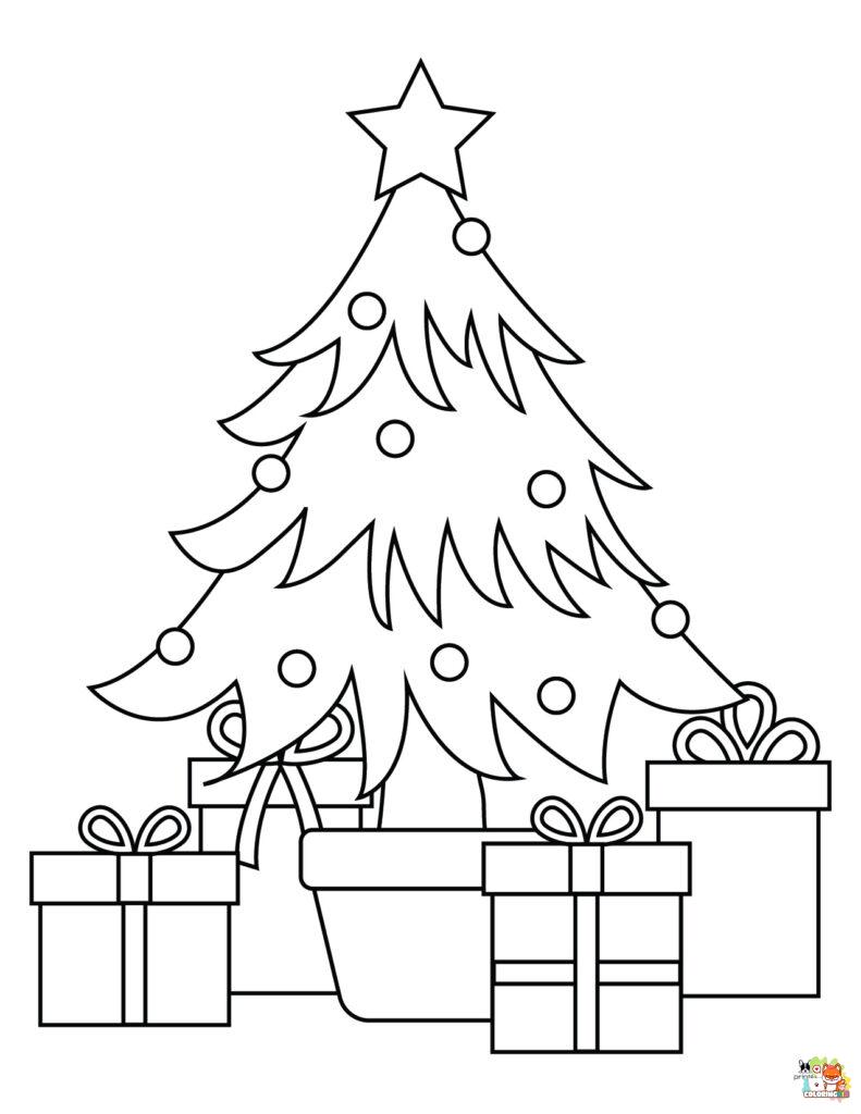 Christmas Tree Coloring Pages 15