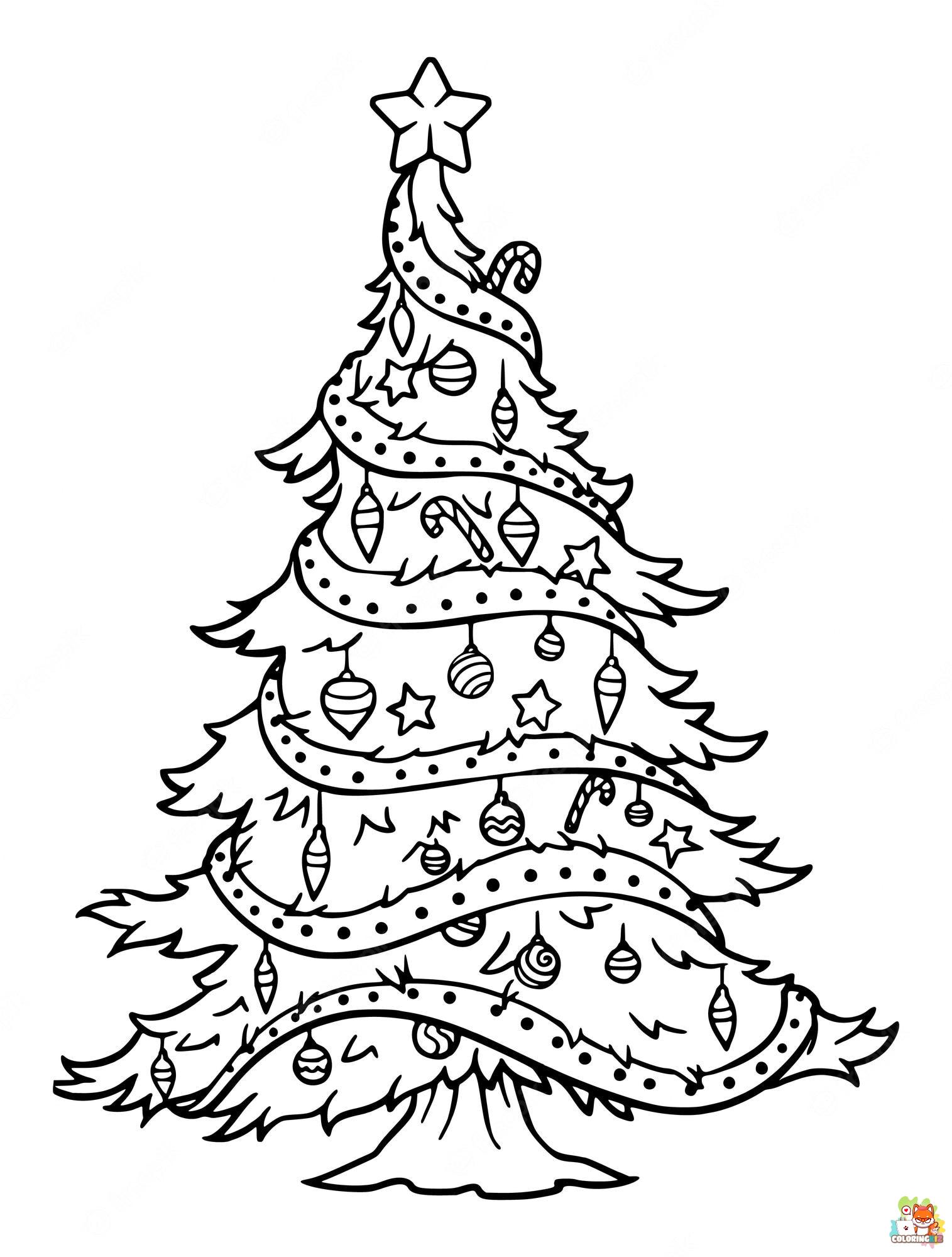 Christmas Tree Coloring Pages 17