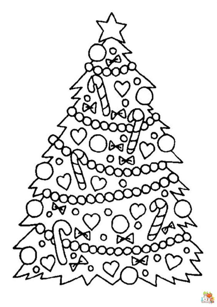 Christmas Tree Coloring Pages 19
