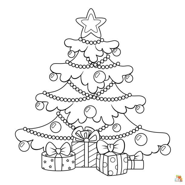Christmas Tree Coloring Pages 20