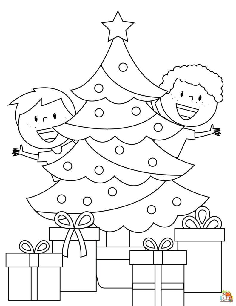 Christmas Tree Coloring Pages 6
