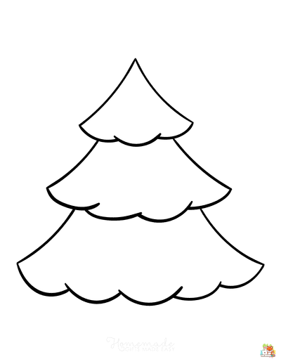 Christmas Tree Coloring Pages 6