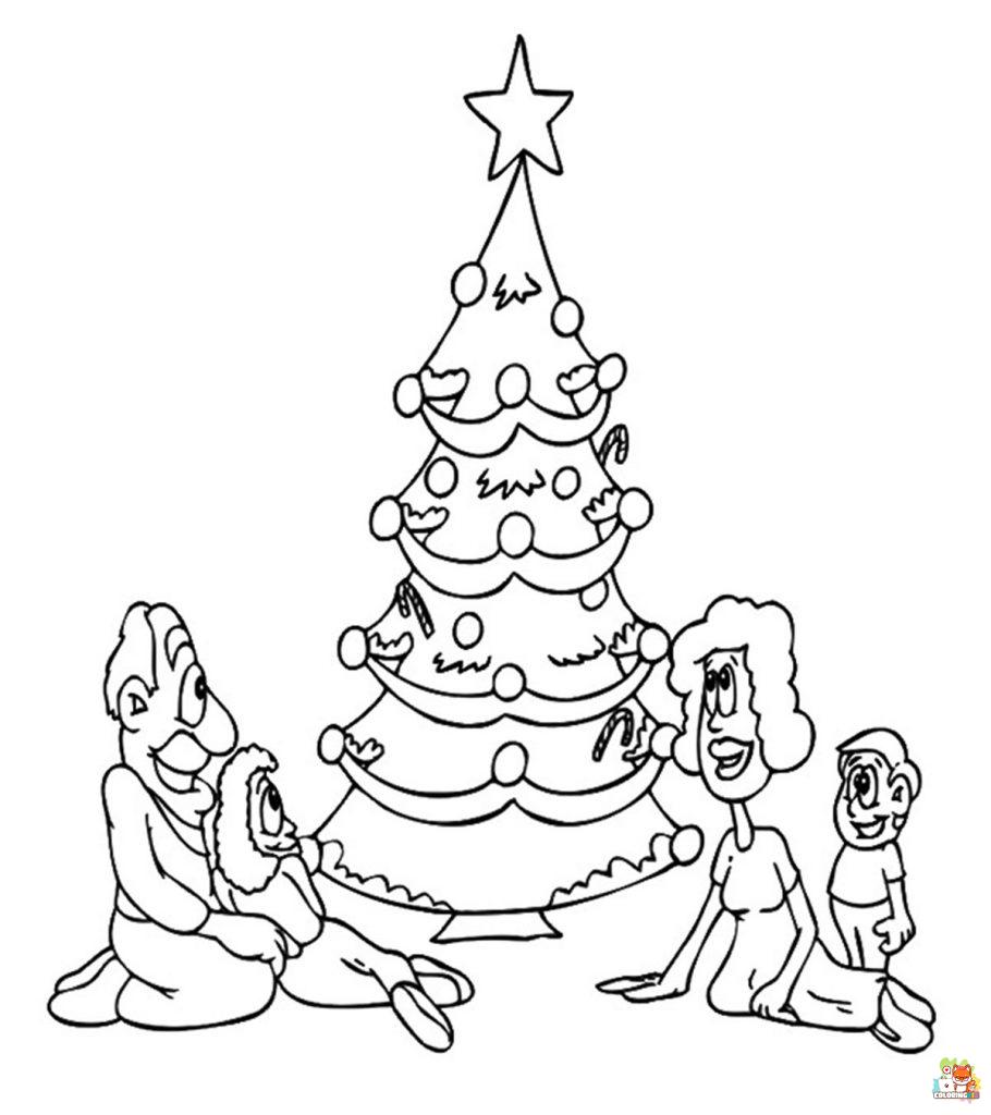 Christmas Tree Coloring Pages 7
