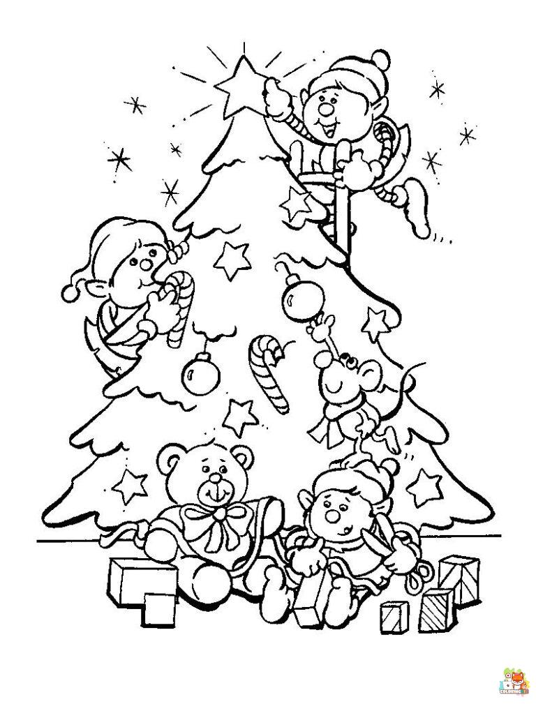 Christmas Tree Coloring Pages 8