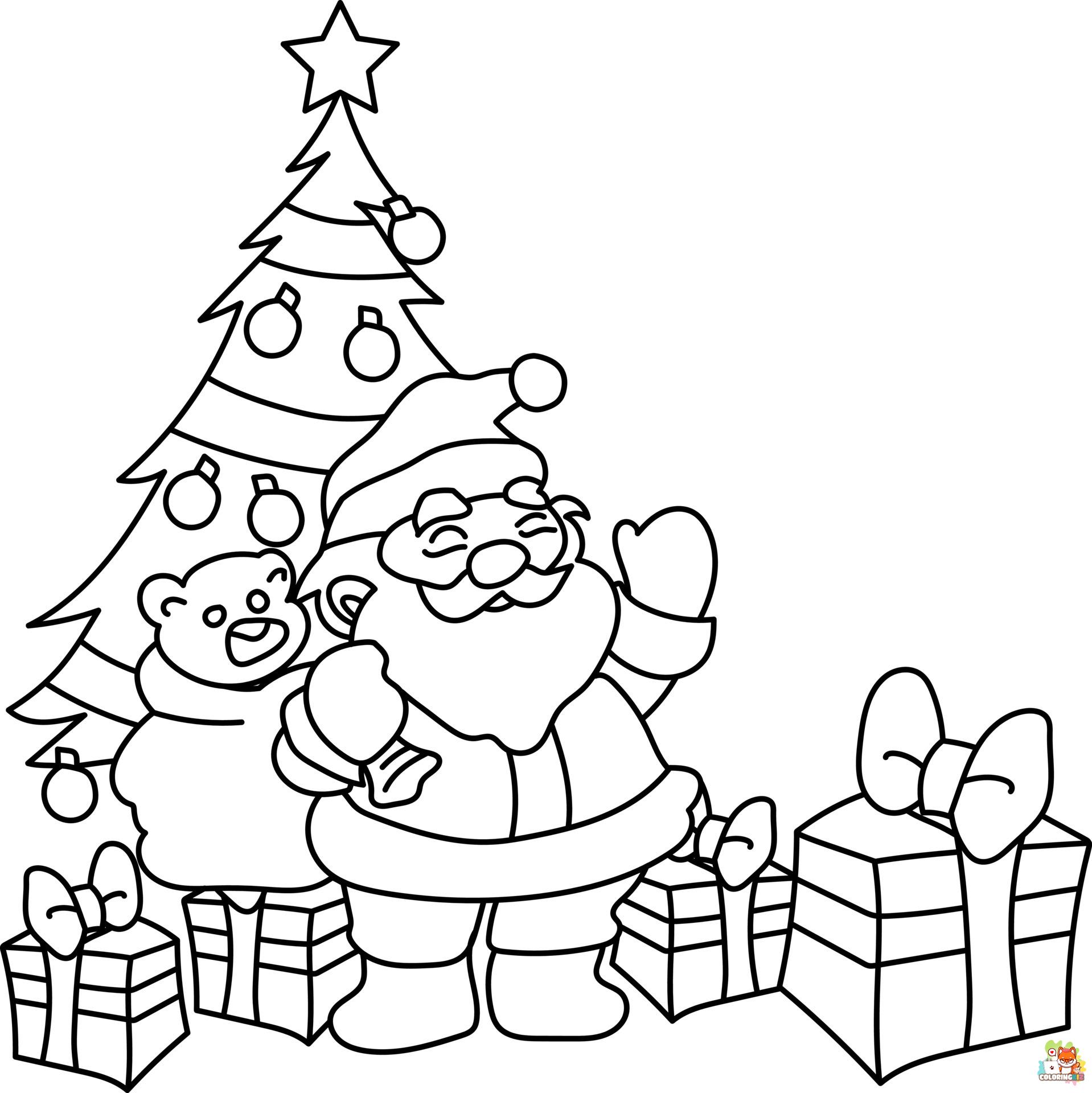 Christmas Tree Coloring Pages 9
