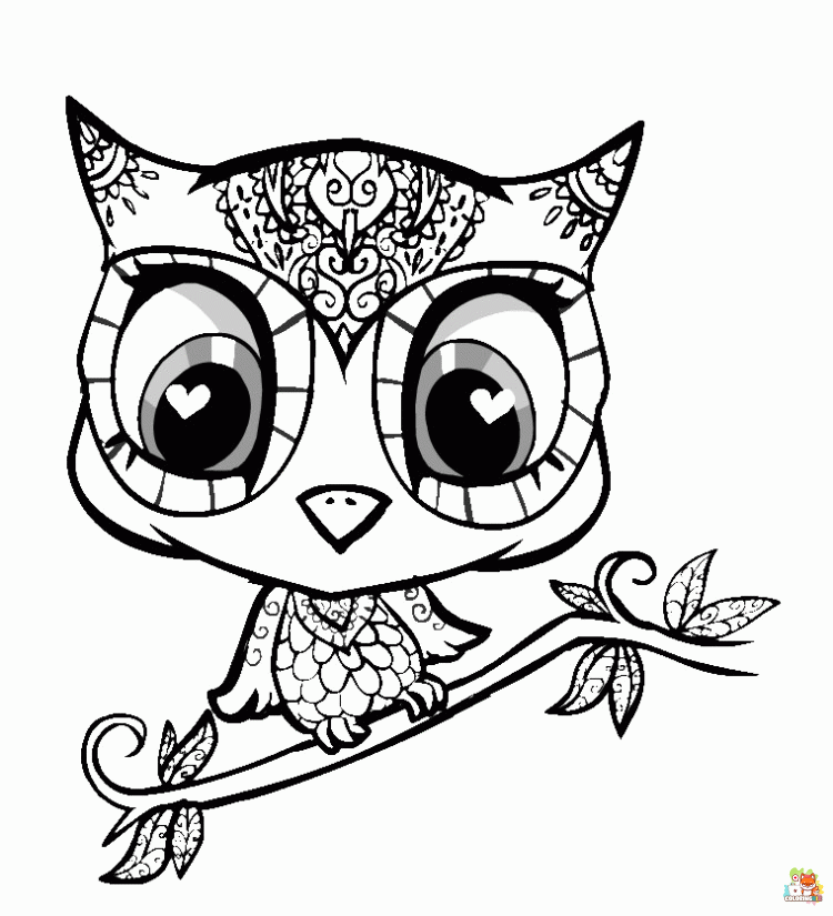 Cute Animals Coloring Pages 1