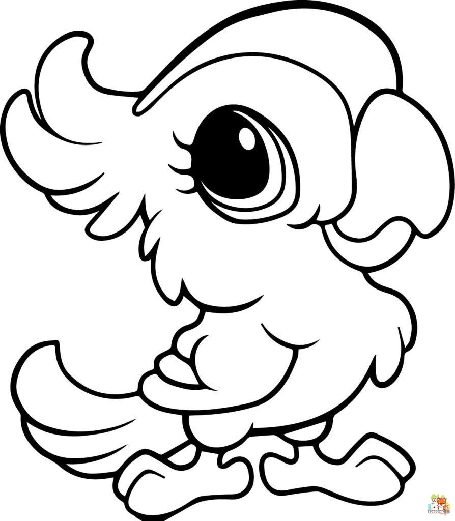 Cute Animals Coloring Pages 1