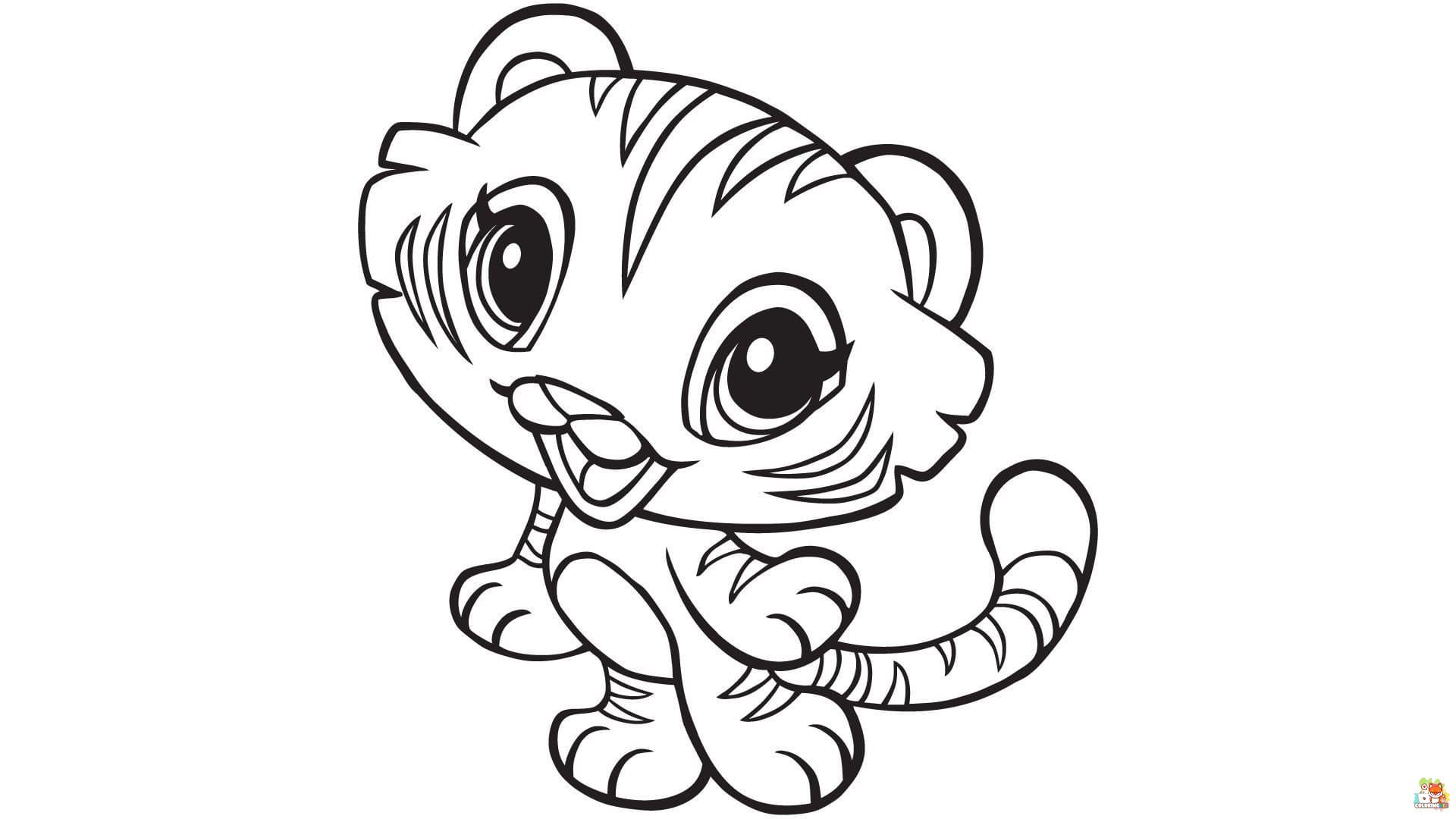 Cute Animals Coloring Pages 18