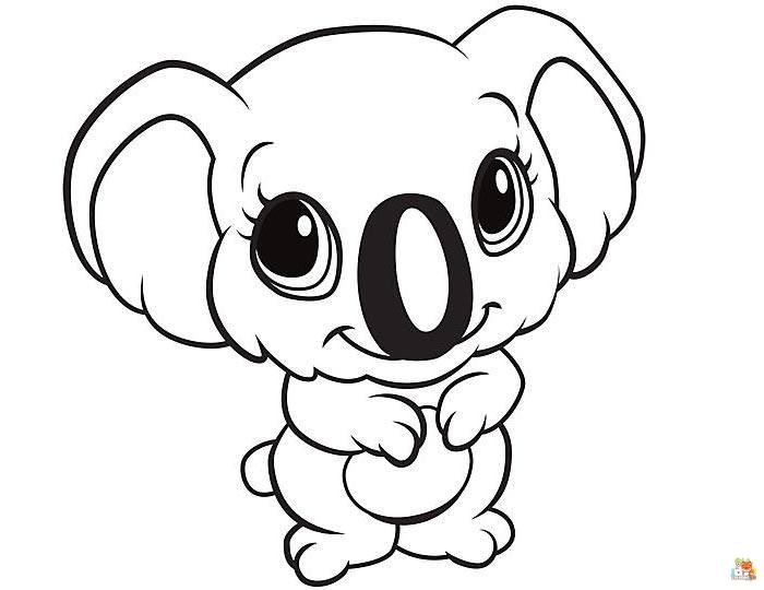 Cute Animals Coloring Pages 2