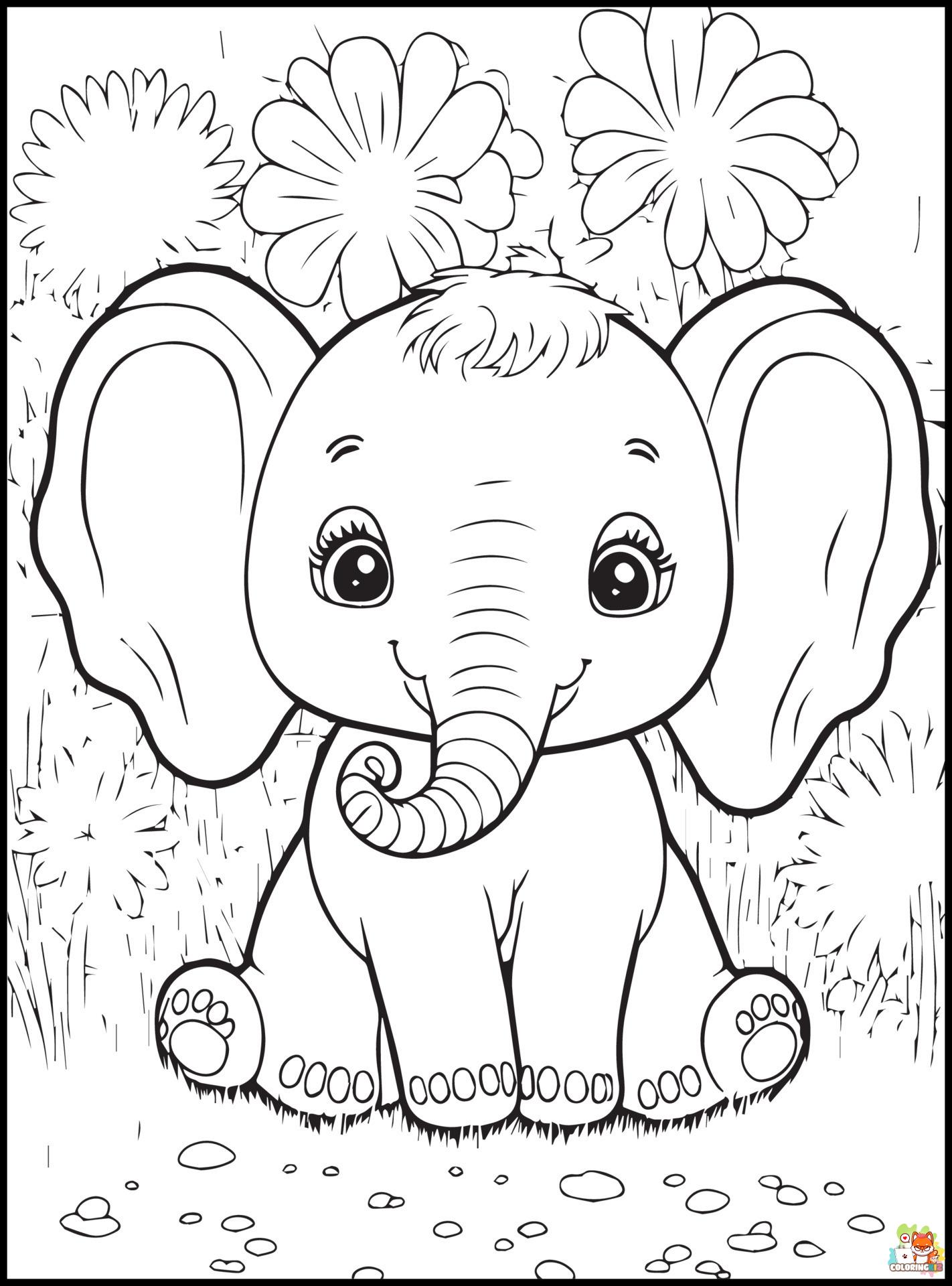 Cute Animals Coloring Pages 24