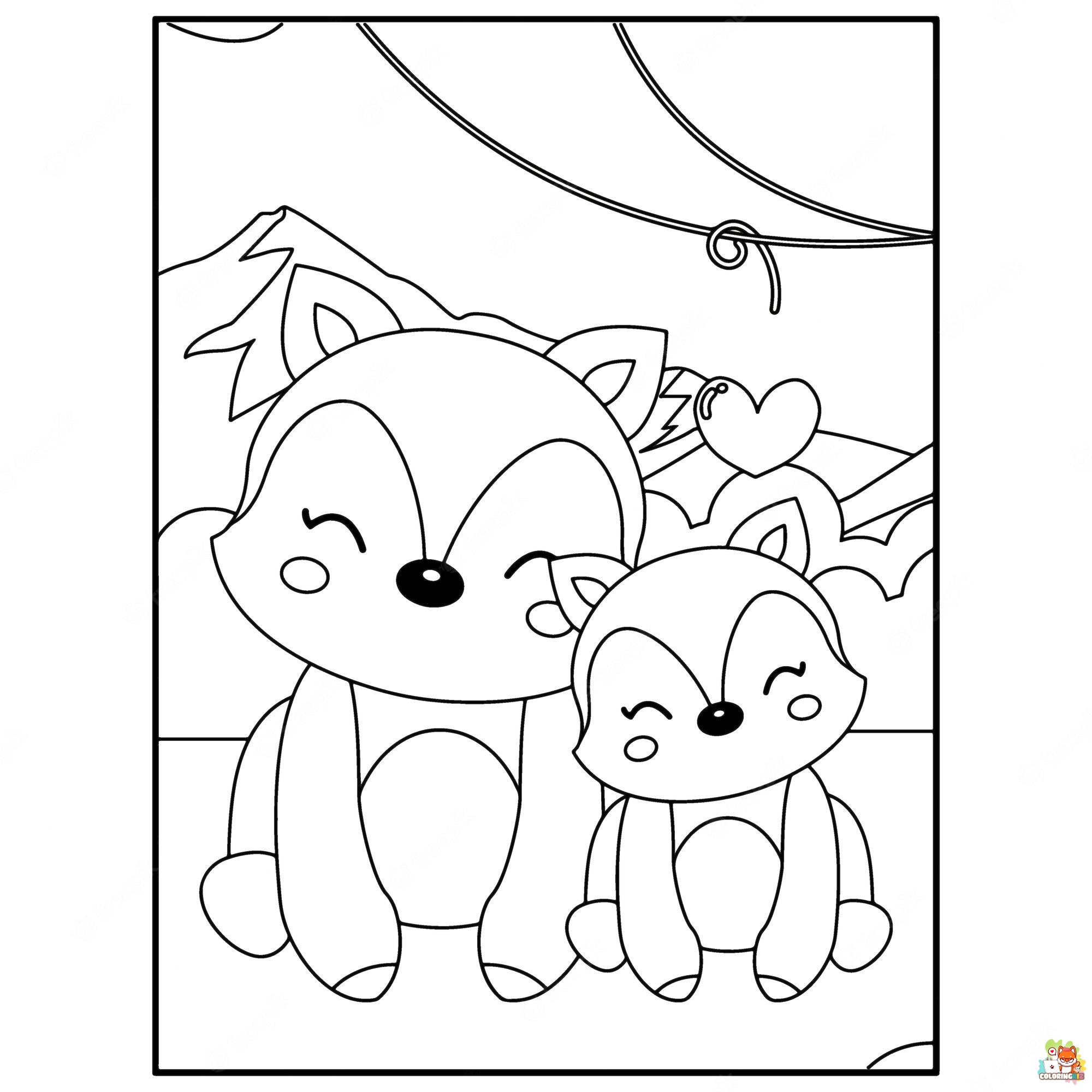 Cute Animals Coloring Pages 25