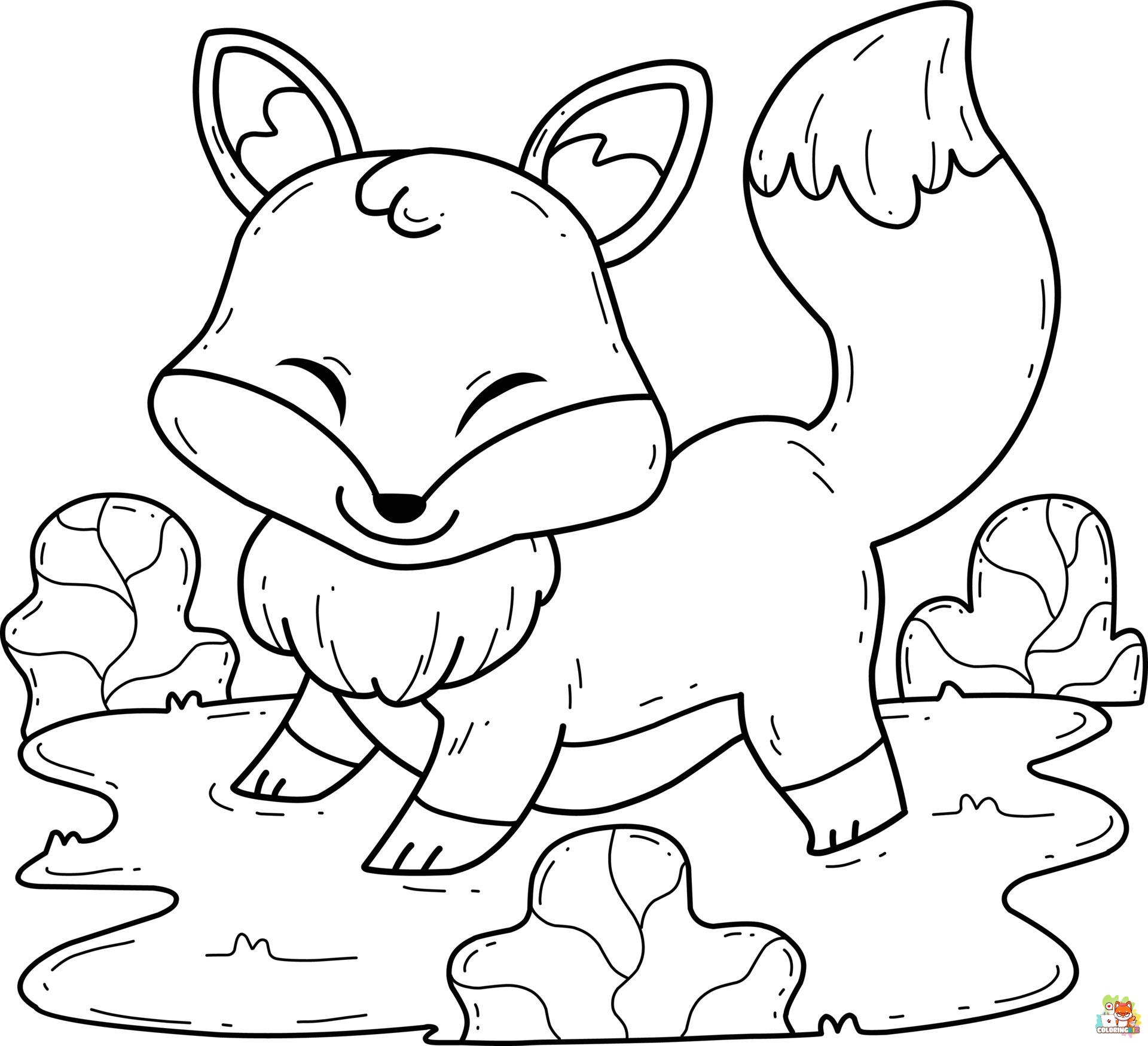 Cute Animals Coloring Pages 3