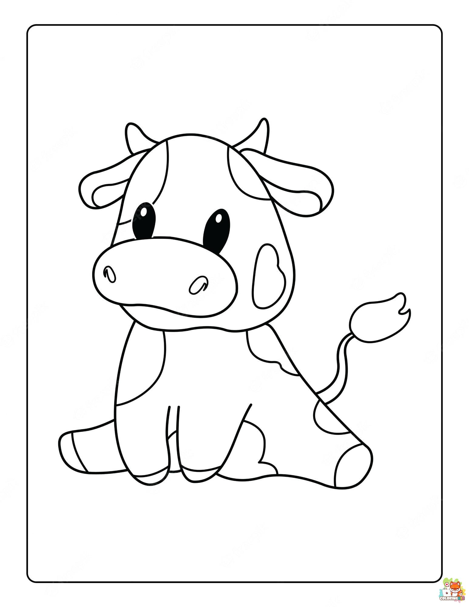 Cute Animals Coloring Pages 4