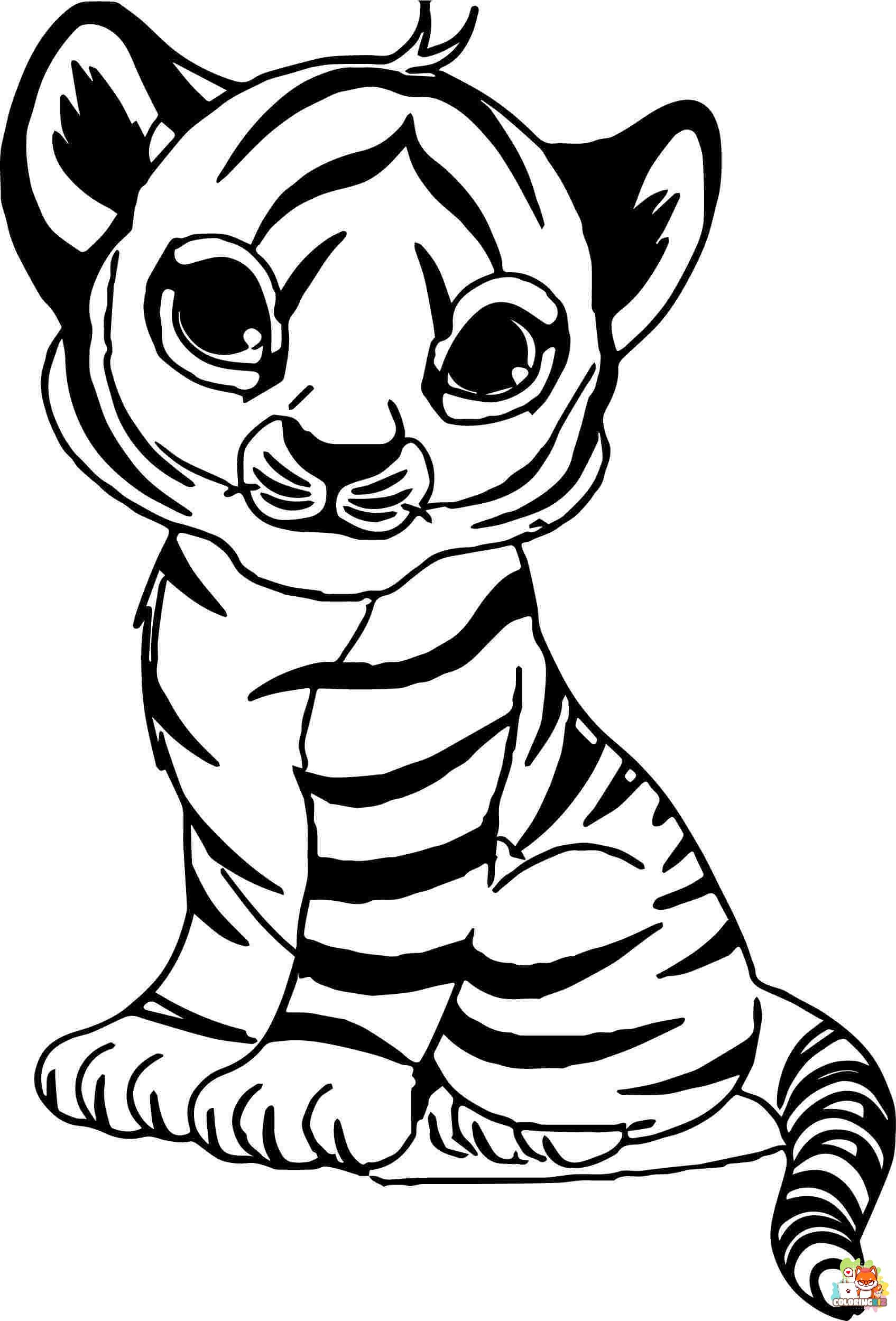 Cute Animals Coloring Pages 7