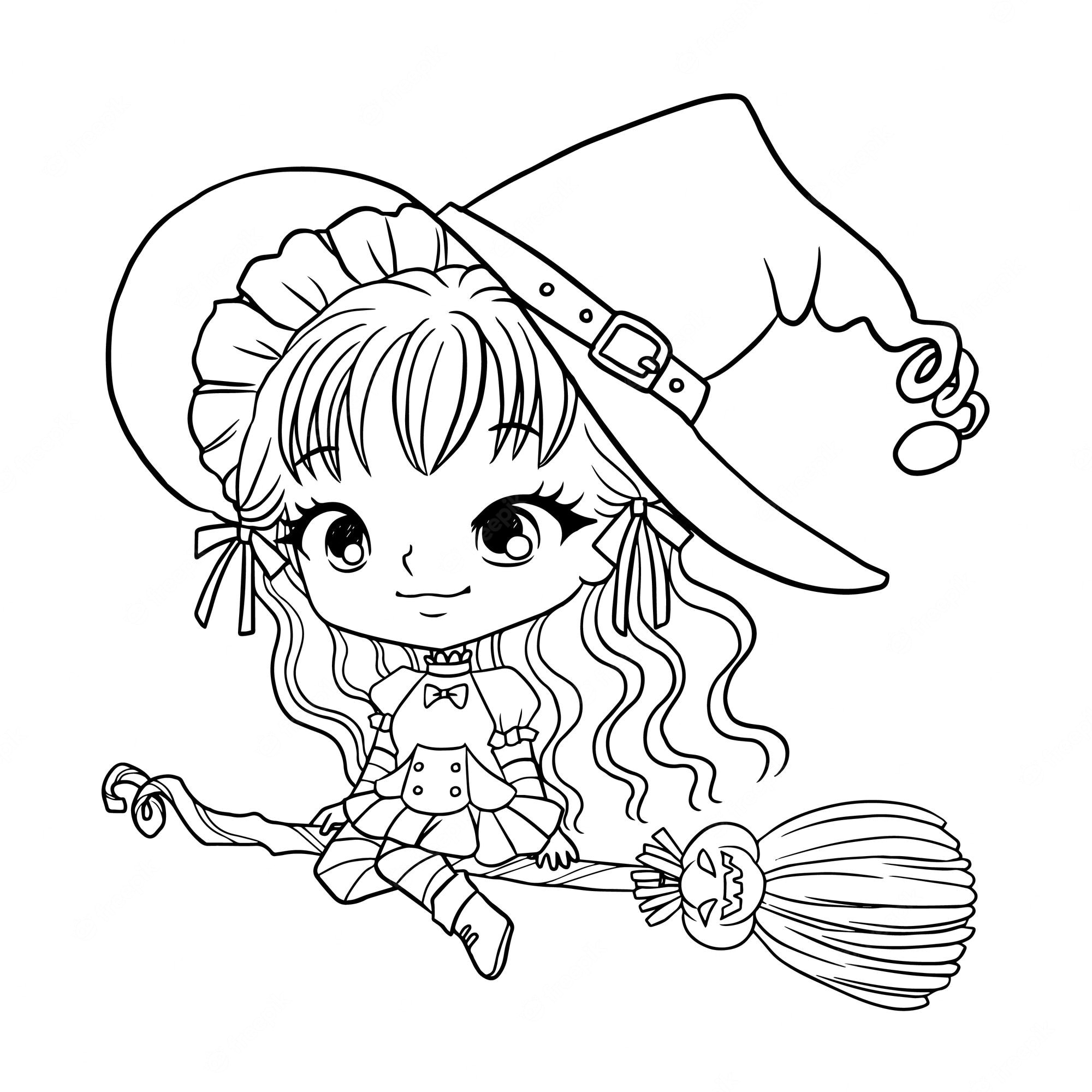 Cute Anime Coloring Pages 6