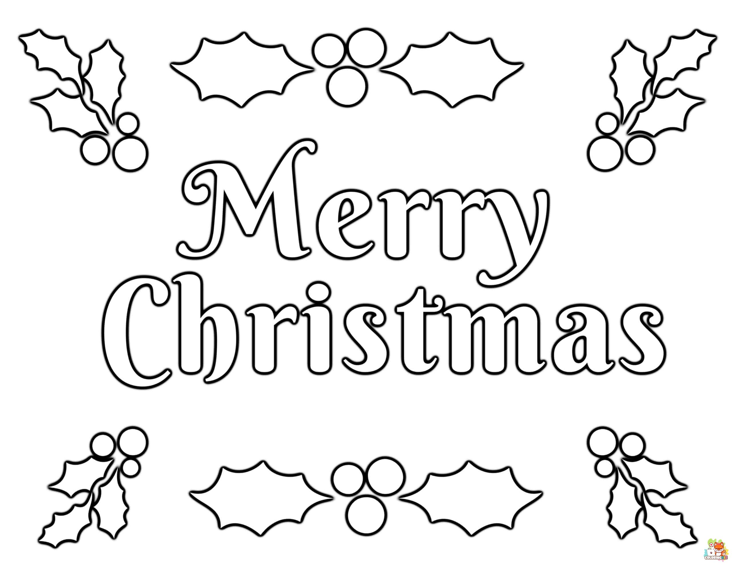 Cute Christmas Coloring Pages 11
