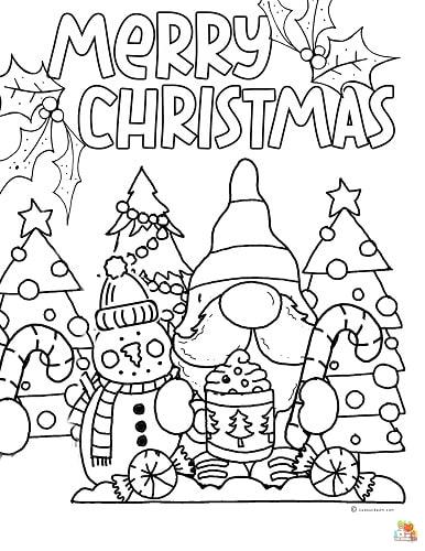 Cute Christmas Coloring Pages 15