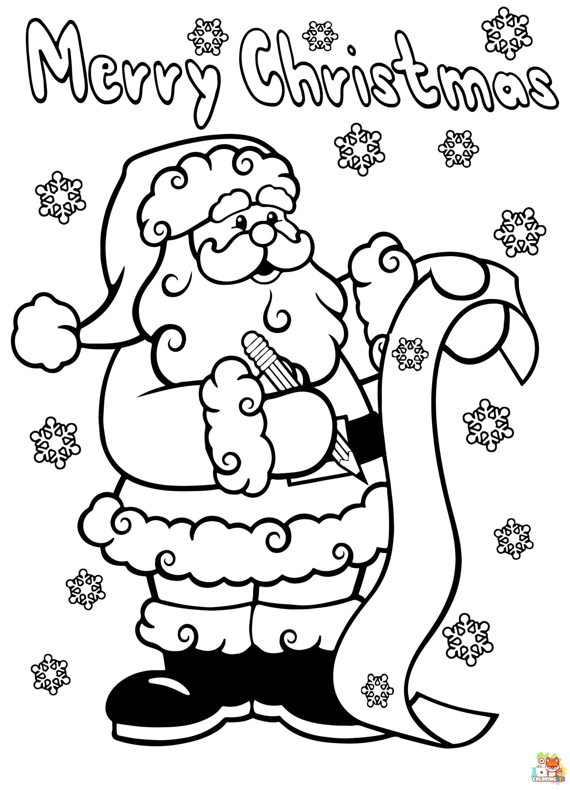 Cute Christmas Coloring Pages 19
