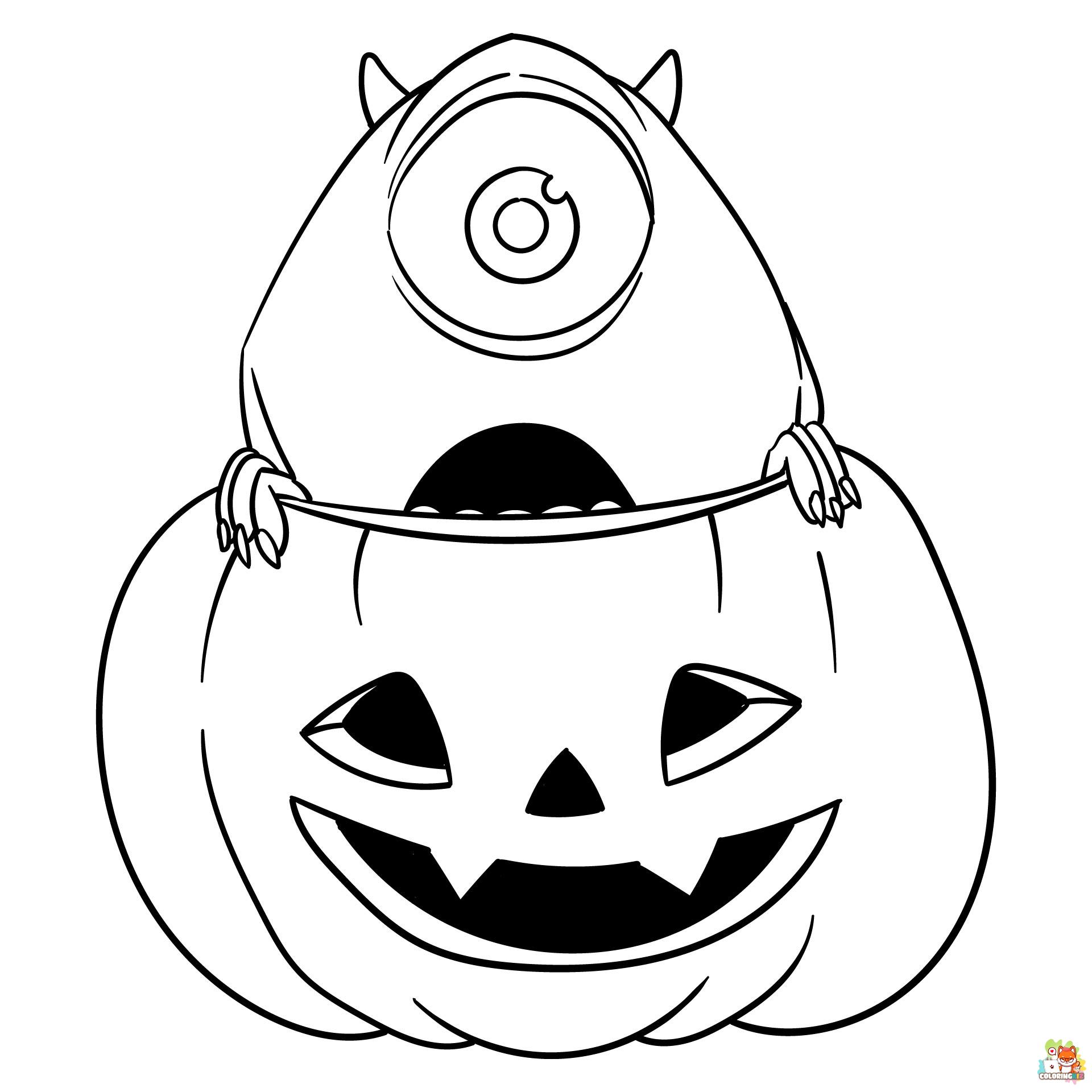 Cute Halloween Coloring Pages 11