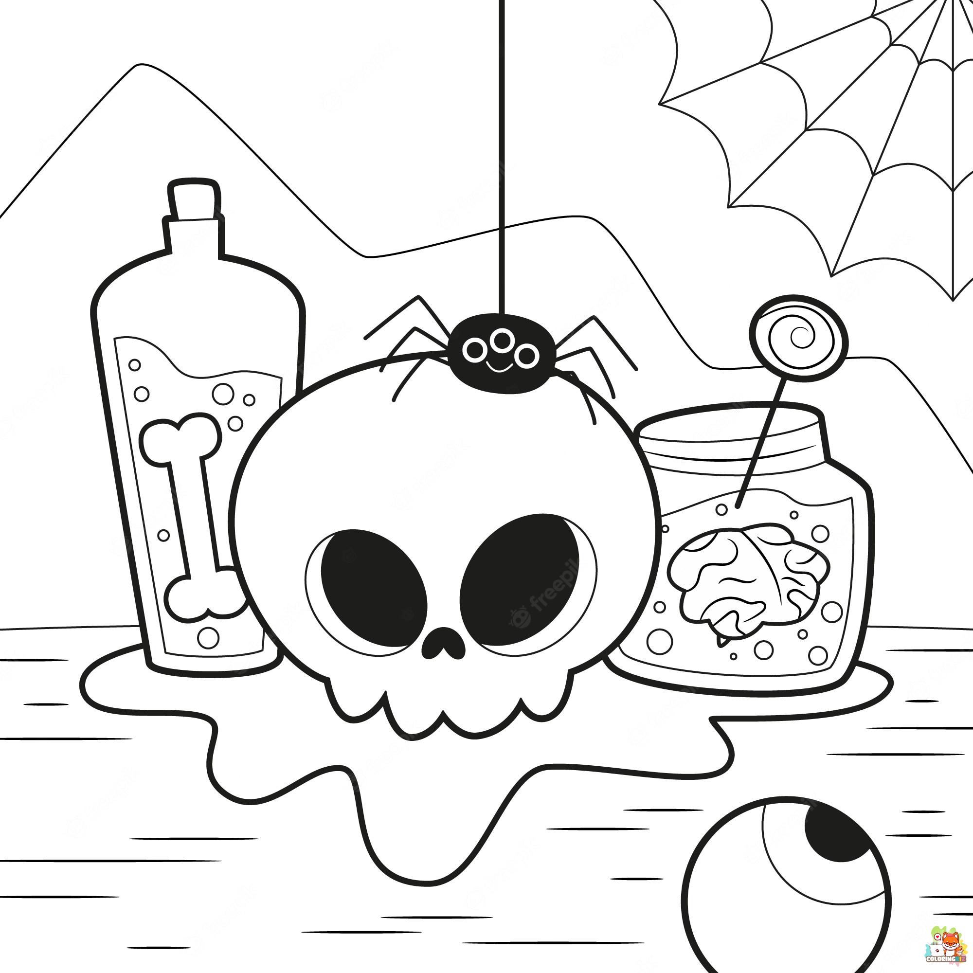 Cute Halloween Coloring Pages 2