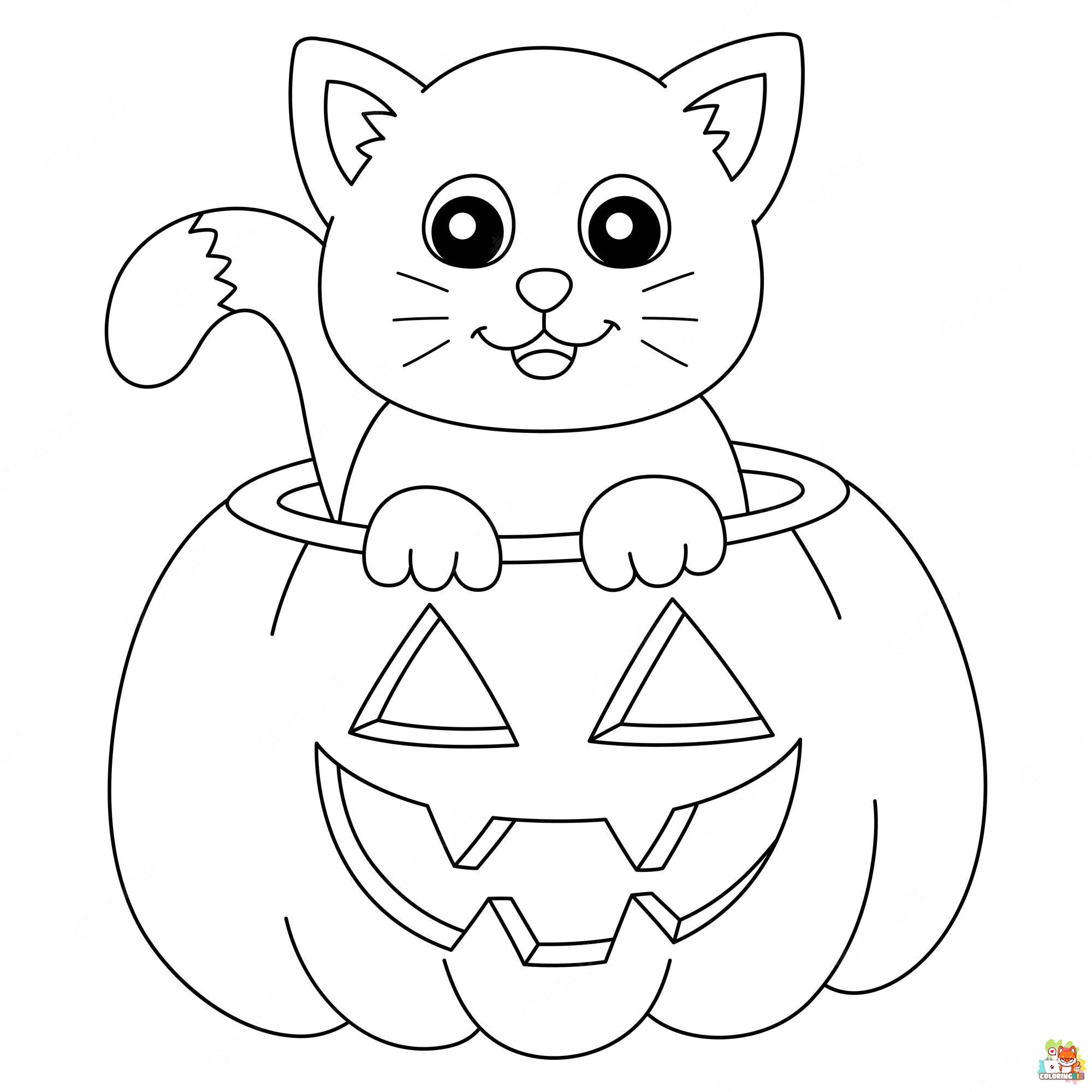 Cute Halloween Coloring Pages 41
