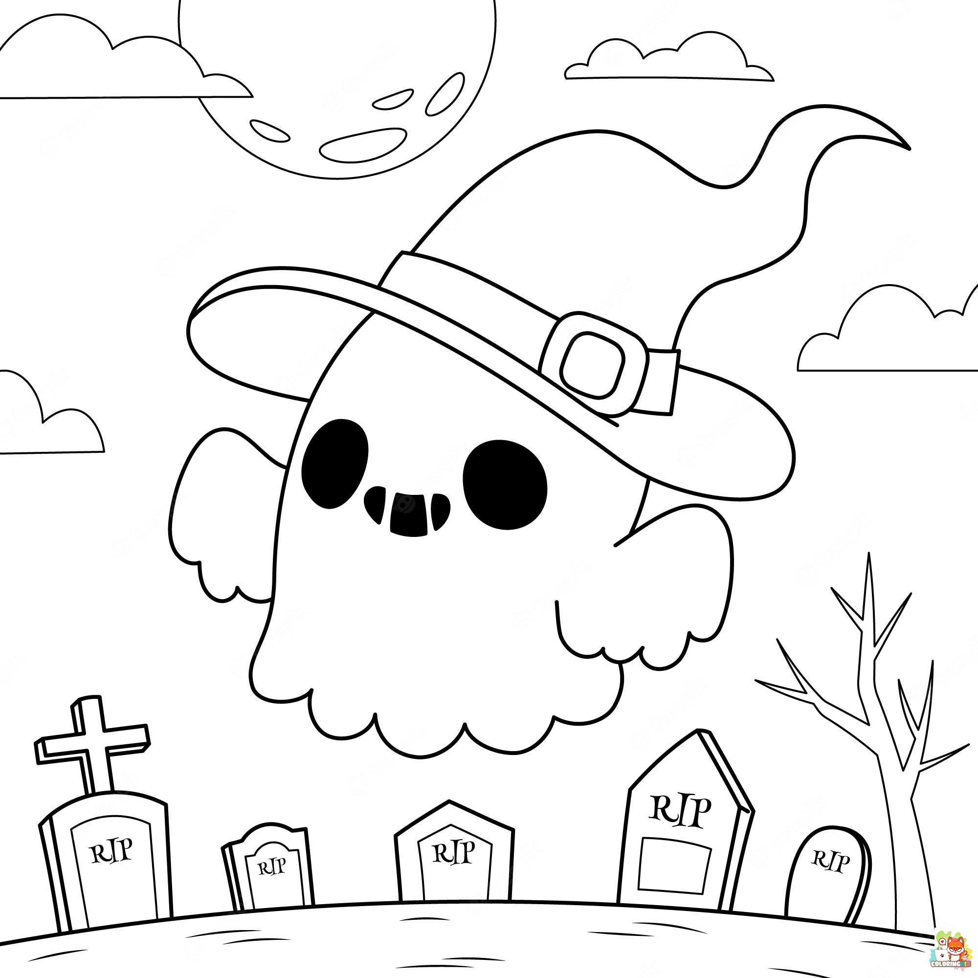 Cute Halloween Coloring Pages 8