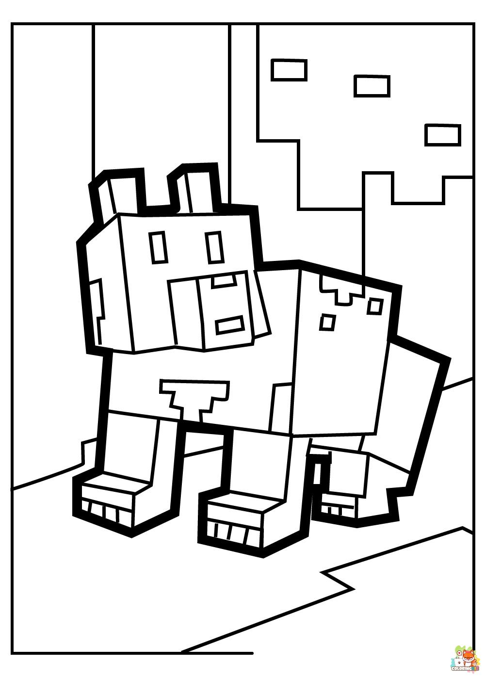 Cutest Minecraft Coloring Pages 2