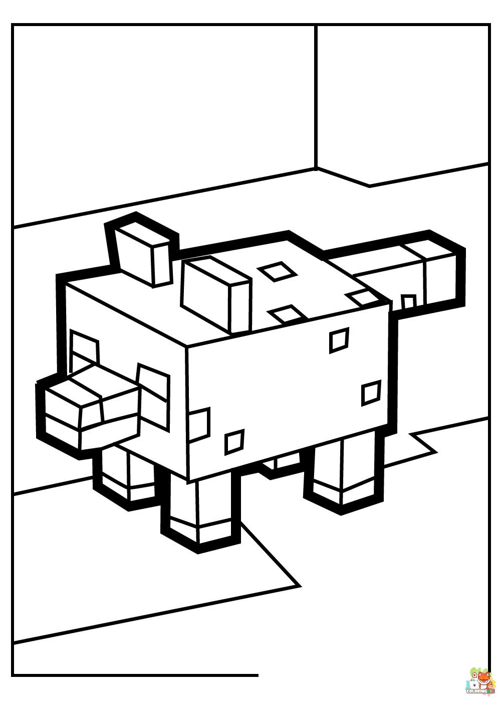 Cutest Minecraft Coloring Pages 3