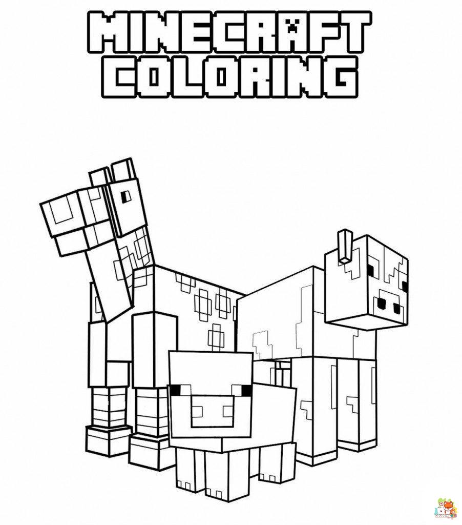 Cutest Minecraft Coloring Pages 5