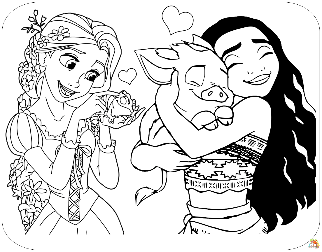 Disney Princess Coloring Pages 2