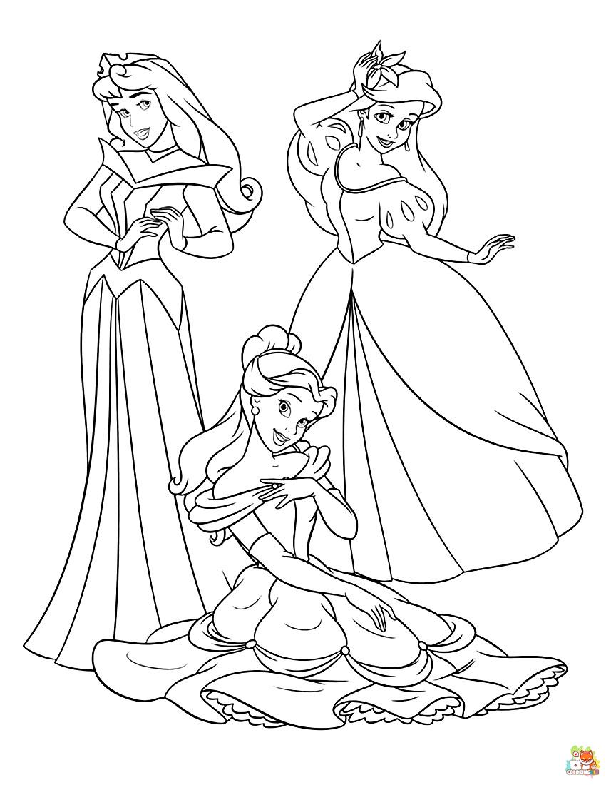 Disney Princess Coloring Pages 4 1