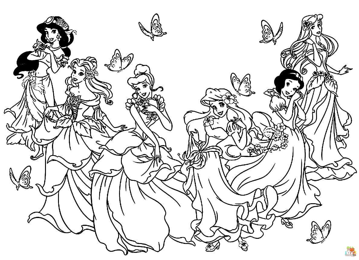 Disney Princess Coloring Pages 5 1