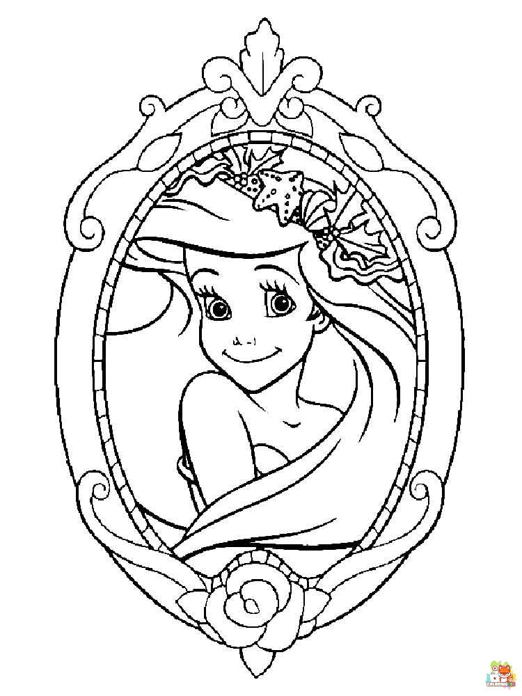 Disney princess coloring pages 18