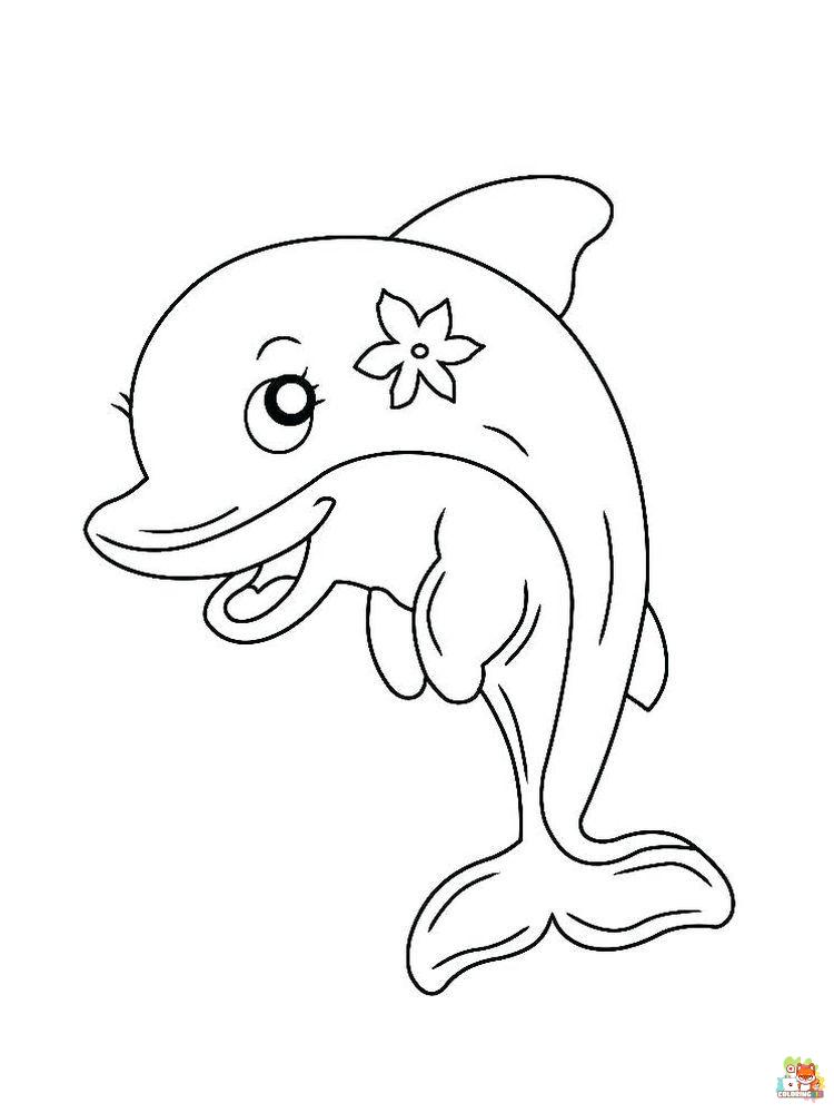 Dolphin Coloring Pages 10